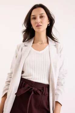 The V Neck Knitted Top