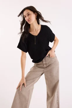 The V Neck Knitted Top