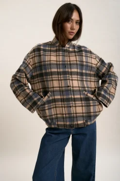 The Wool Blend Bomber Coat