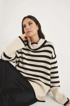 The Wool Blend Striped Sweater