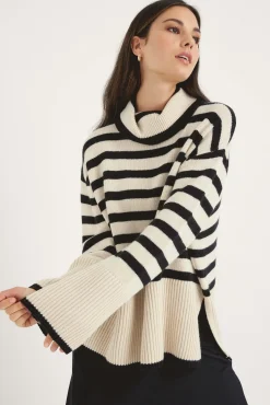 The Wool Blend Striped Sweater