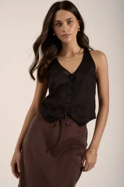 Tia Sheer Vest Top