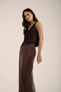 Tia Sheer Vest Top