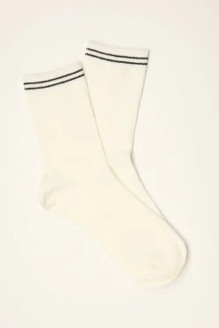 Twin Stripe Crew Socks
